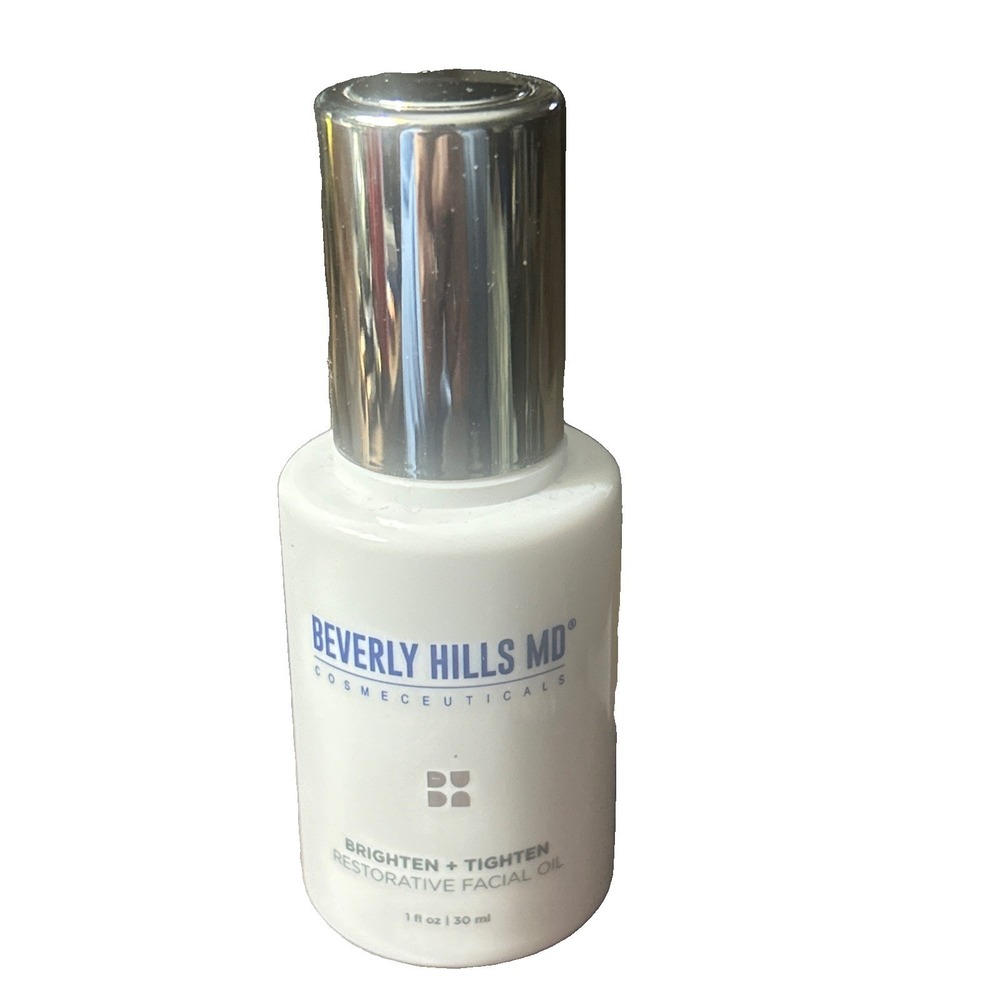 Beverly Hills MD Brighten + Tighten Restorative Facial Oil 1 fl oz Sealed New